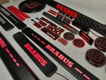 Brabus 900 Rocket Edition MEGA Set Badges Emblems Logos Stickers Mercedes G Class G63 W463a W464 W465 - Image 5