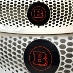 Brabus Red Smart Grille Emblem Brabus Logo Style ForTwo ForFour w453 2014-2024