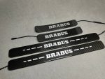Brabus Carbon Door Sills LED for Mercedes G Class W463A W464 W465 G63 G500 White Illuminated Plates 2018+ - Image 4