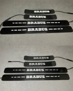 Brabus Carbon Door Sills LED for Mercedes G Class W463A W464 W465 G63 G500 White Illuminated Plates 2018+