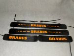 Brabus Carbon Door Sills LED for Mercedes G Class W463A W464 W465 G63 G500 Orange Illuminated Plates 2018+ - Image 5