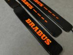 Brabus Carbon Door Sills LED for Mercedes G Class W463A W464 W465 G63 G500 Orange Illuminated Plates 2018+ - Image 6