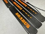 Brabus Carbon Door Sills LED for Mercedes G Class W463A W464 W465 G63 G500 Orange Illuminated Plates 2018+ - Image 7
