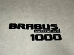 Brabus 1000 Masterpiece Rear Trunk Badge Set for Mercedes S Class W223 Black Emblems Luxury Styling Kit - Image 5