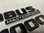 Brabus 1000 Masterpiece Rear Trunk Badge Set for Mercedes S Class W223 Black Emblems Luxury Styling Kit - Image 6