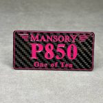 Tail carbon emblem Pink Mansory P850 perfomance for G class Badge w463A w465