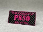 Tail carbon emblem Pink Mansory P850 perfomance for G class Badge w463A w465 - Image 4