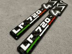 Lamborghini Aventador LP720-4 SV Carbon Fiber Side Fender Emblems Badge Set Pair Left Right - Image 2
