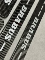 Brabus Carbon Door Sills LED for Mercedes G Class W463A W464 W465 G63 G500 Blue Illuminated Plates 2018+ - Image 12