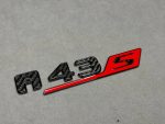 A43S Tail emblem for Red Black and Carbon for Mercedes-Benz A Class - Image 2