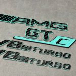 AMG GT63C V8 biturbo Tiffany and carbon GT class Emblems for Mercedes GT