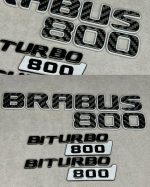 Badges Brabus 800 Set Gray Carbon Mercedes-Benz G Class W464 GT GLS GLC