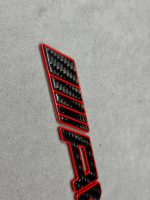 AMG Brabus style Emblem Carbon fiber Red Badge Trunk lid Mercedes - Image 3