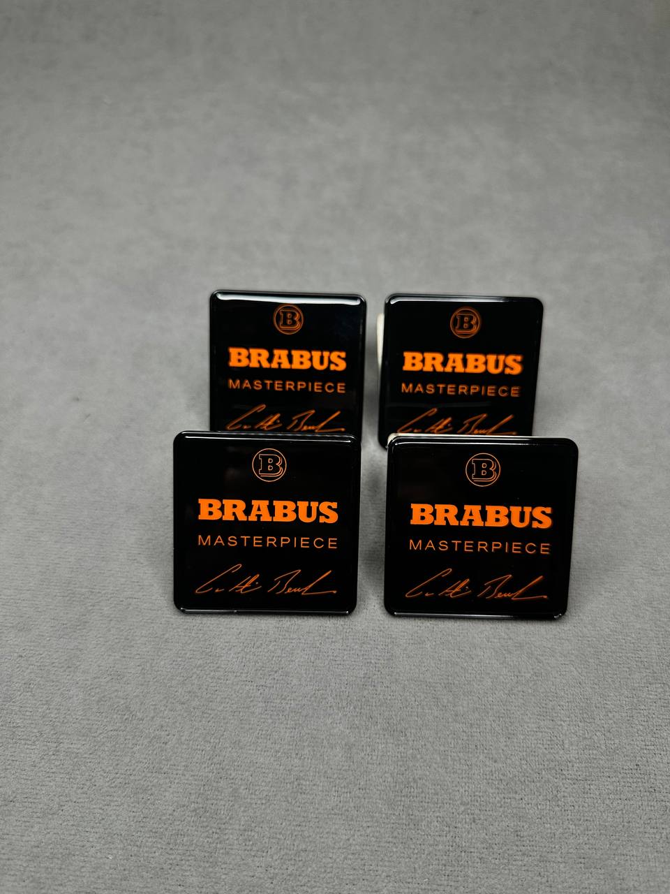 Brabus Seat Badge Orange Emblem Mercedes W464 W463A G GLE GLS GT GLC S Class - Image 1