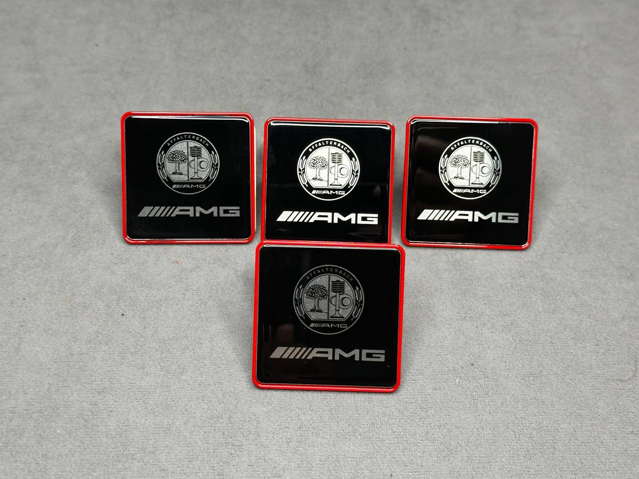 Seat Metal emblem AMG Red All Mercedes Benz Model - Image 1