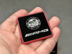 Seat Metal emblem AMG Red All Mercedes Benz Model - Image 7