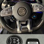 Brabus Carbon emblems badge set for AMG steering wheel 2018-2026 g63 s63 c63 e63 GLE GLS