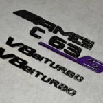 Badges AMG С63S V8biturbo 2026 Black violet and carbon C class