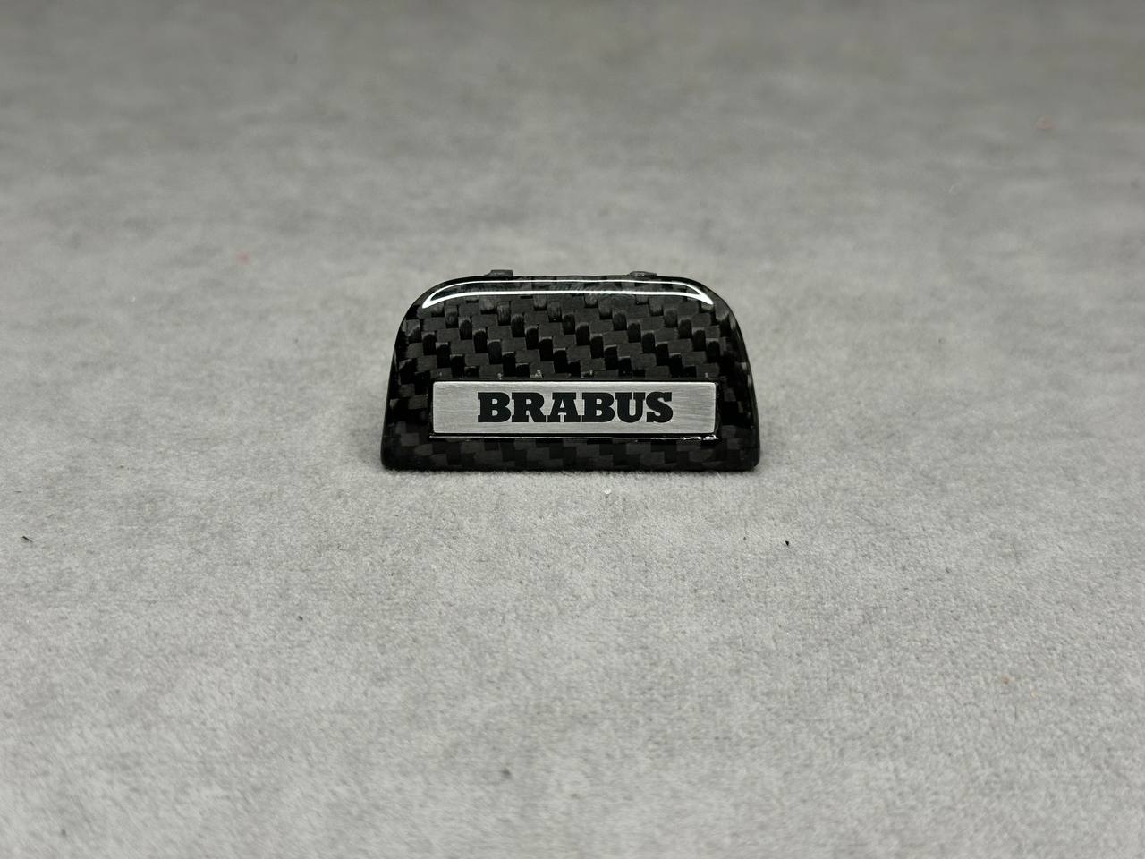Carbon Brabus emblem inserts for Mercedes AMG steering wheel Brabus style G-Class G63 W463A W464 W465 - Image 1