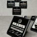 Seats Badge Set Brabus Masterpiece Superblack 2025+ series for all Mercedes Benz