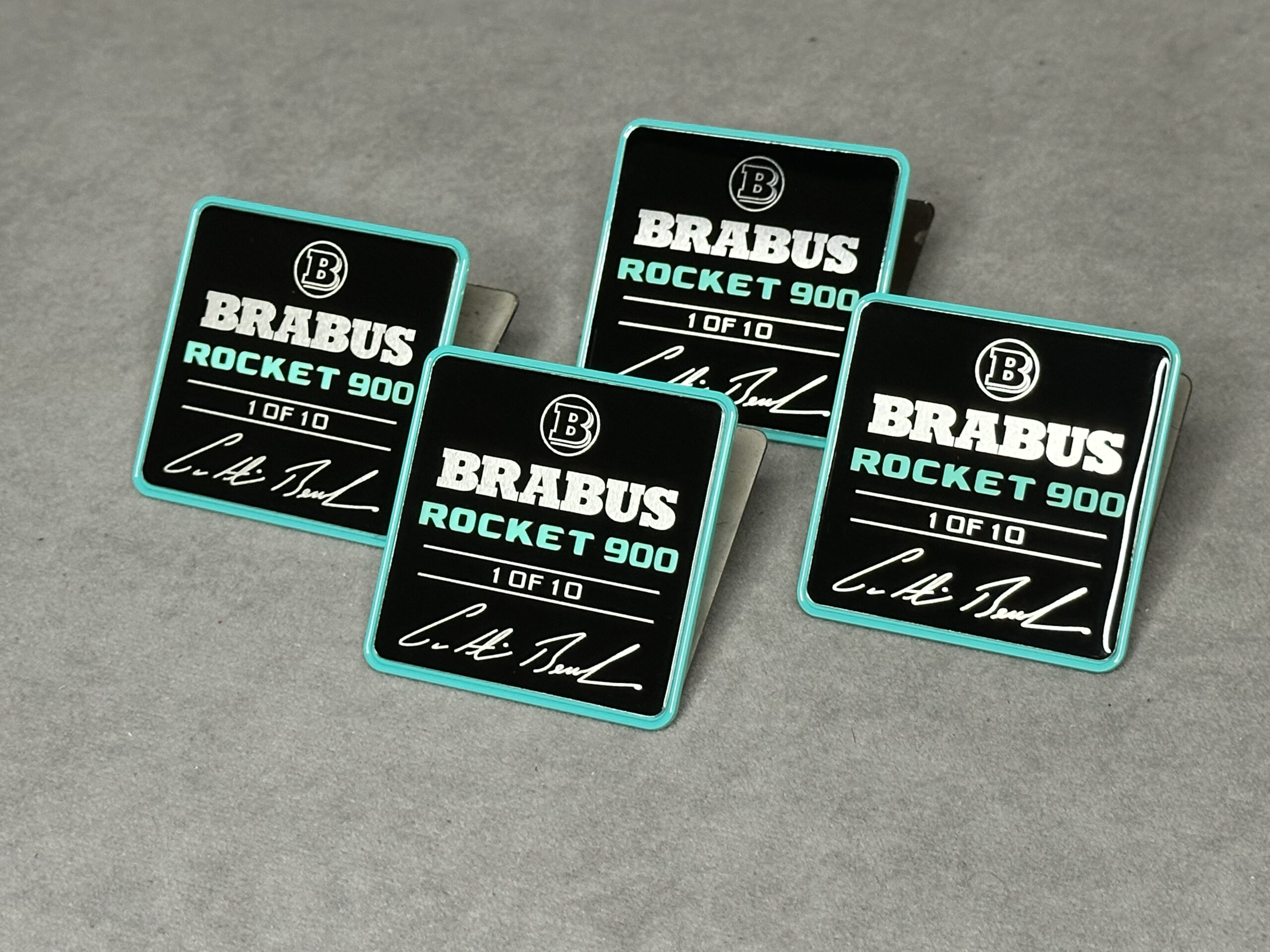 Tiffany Seats Badge Set Brabus 900 Rocket Edition 1 of 10 series for Mercedes Benz W463 W464 W463A G class - Image 1