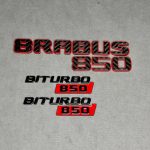 Badges Brabus 850 Set Red Carbon Mercedes-Benz G Class W464 W463A GT GLS GLC
